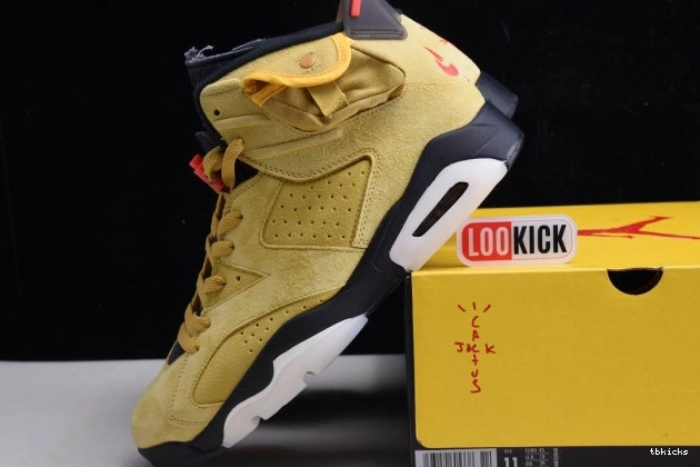 Reps TBK CN1084-300 6 TRAVIS YELLOW X SCOTT AIR JORDAN 0816